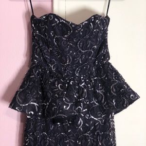 Alice & Olivia Peplum and Sequin Dress